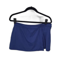 NEW Liz Claiborne Navy Swim Skirt
